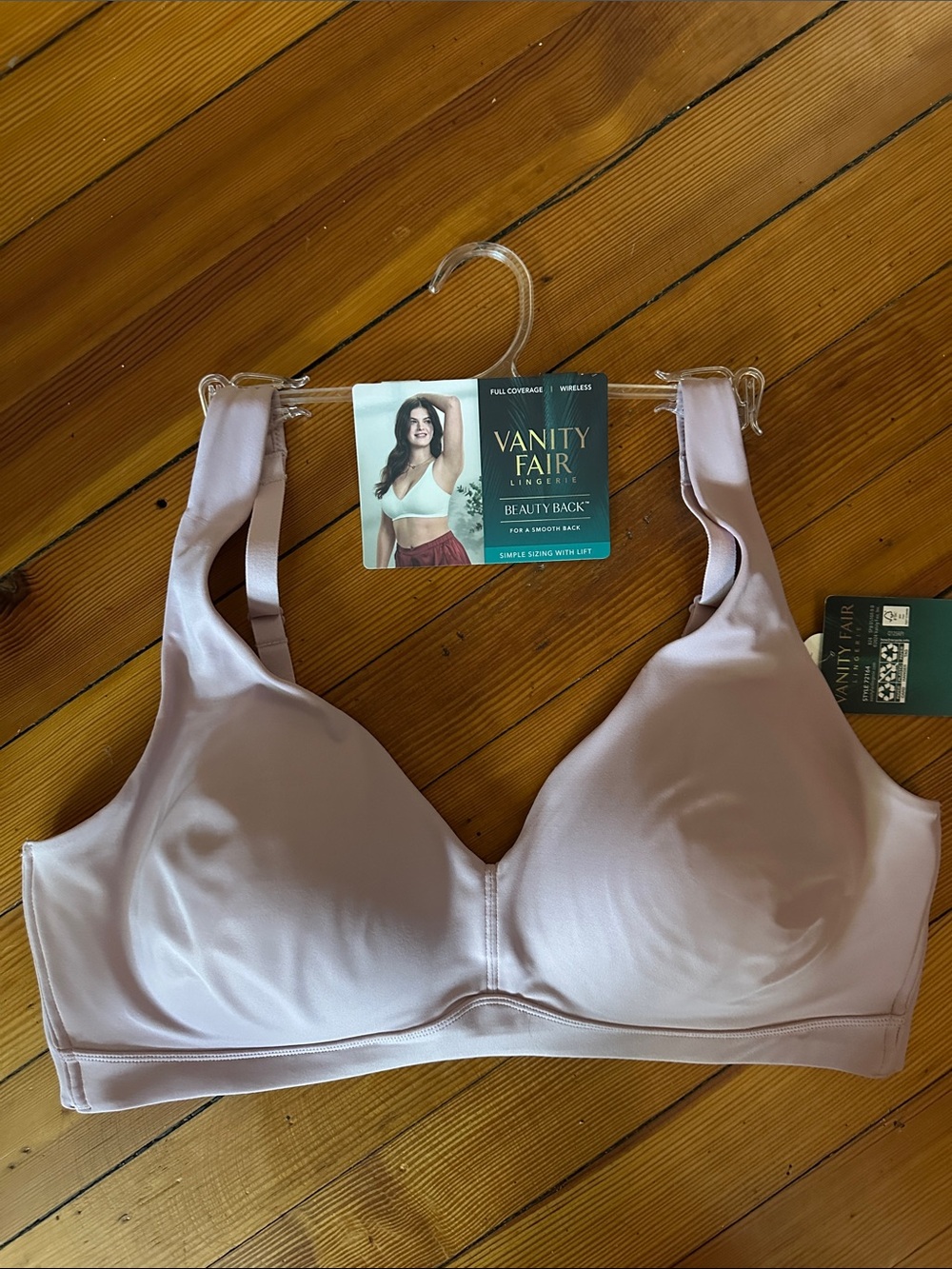 Vanity Fair Light Pink Wireless Full Coverage Beauty Back Bra